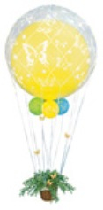 Сетка на шар Белая / Raffia balloon net