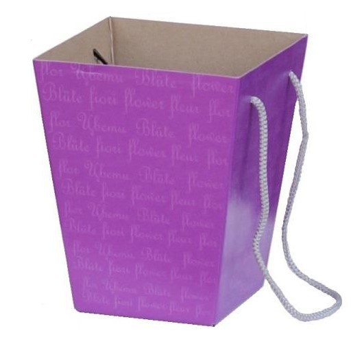 Коробка для цветов Фиолетовая