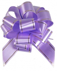 Бант-шар с золотой полосой Сиреневый
