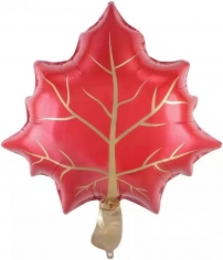 Шар Мини-фигура, с клапаном Кленовый лист, Красный