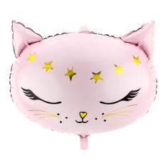 Шар Фигура Кошка голова Pink (в упаковке)